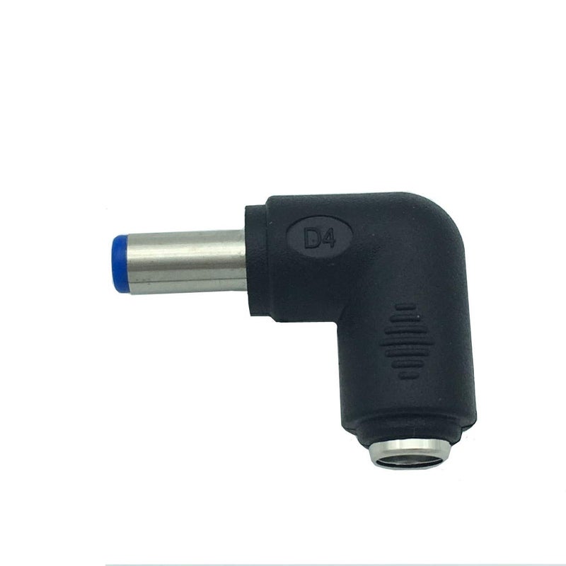 Traovien 2Pcs 5.5mm x 2.1mm Female to Male Plug 90 Degree Angle DC Power Converter Adapter for Universal Laptop Interface Power Cable Connector - Image 5